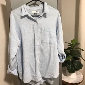 Light blue denim top